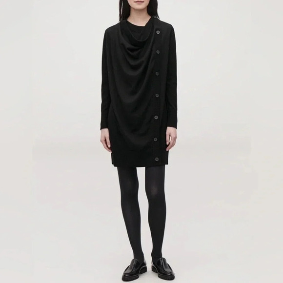 COS Draped Wool Dress Size Small - Picture 1 of 8